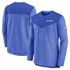 Los Angeles Rams Sideline Lockup Performance Quarter-Zip Top - Royal cheap