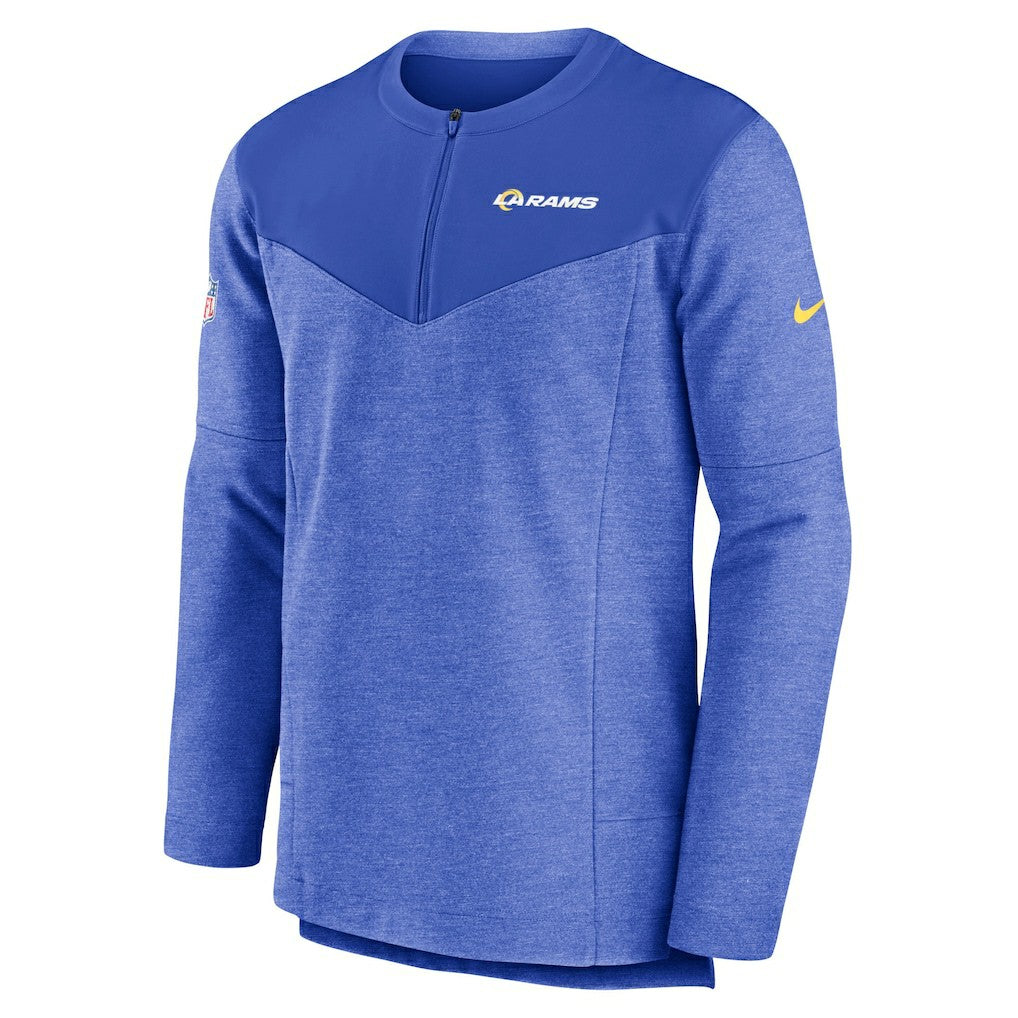 Los Angeles Rams Sideline Lockup Performance Quarter-Zip Top - Royal cheap