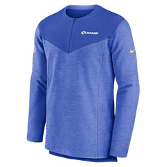 Los Angeles Rams Sideline Lockup Performance Quarter-Zip Top - Royal cheap