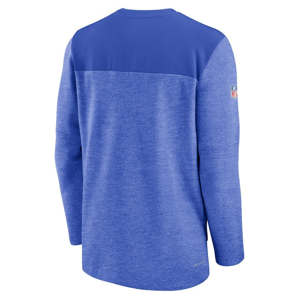 Los Angeles Rams Sideline Lockup Performance Quarter-Zip Top - Royal cheap