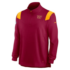 Washington Commanders Sideline Coach Chevron Lockup Quarter-Zip Long Sleeve Top - Burgundy sale