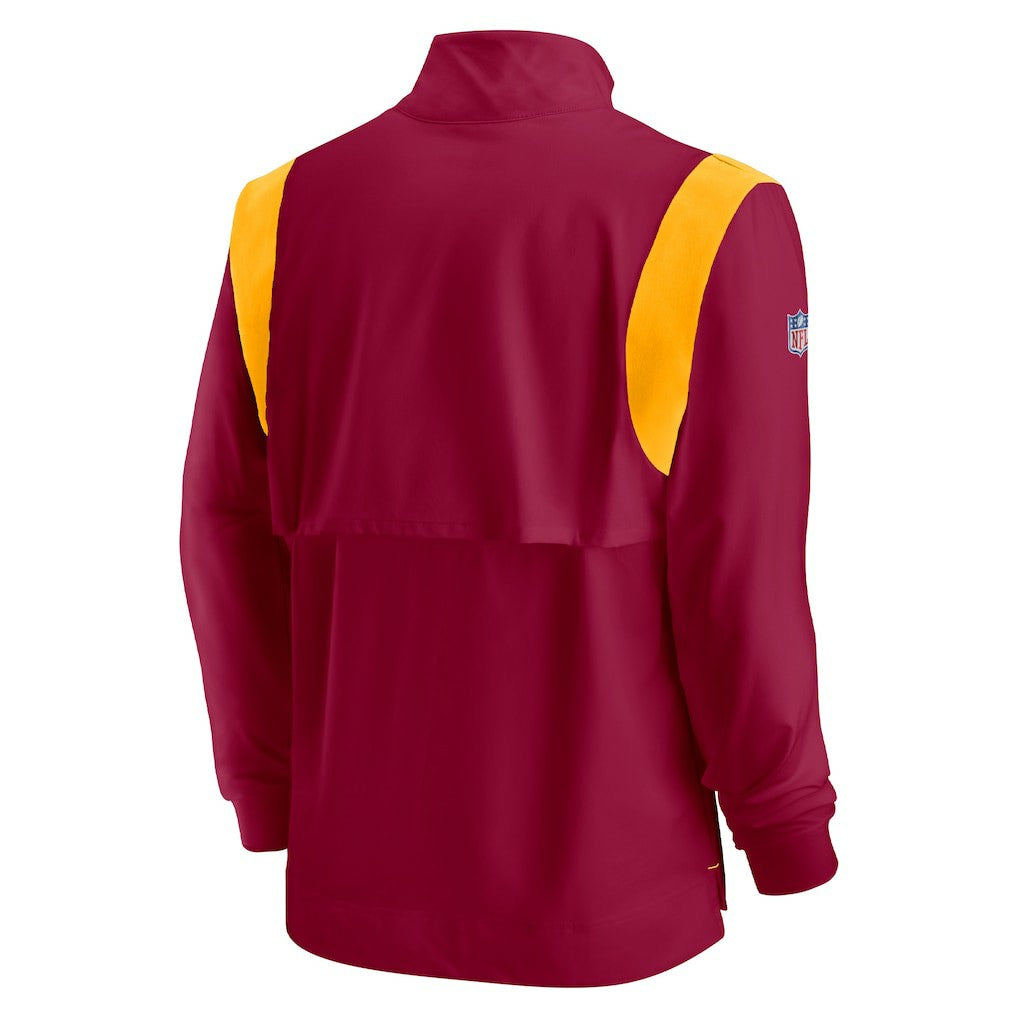 Washington Commanders Sideline Coach Chevron Lockup Quarter-Zip Long Sleeve Top - Burgundy sale