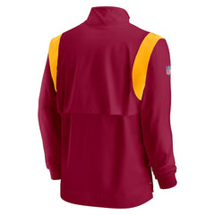 Washington Commanders Sideline Coach Chevron Lockup Quarter-Zip Long Sleeve Top - Burgundy sale