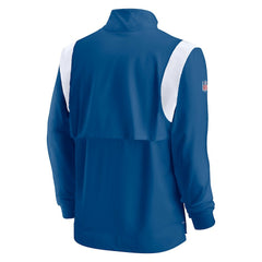 Indianapolis Colts Sideline Coach Chevron Lockup Quarter-Zip Long Sleeve Top - Royal outlet