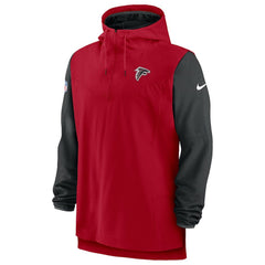 Atlanta Falcons Sideline Player Quarter-Zip Hoodie - Red/Black online