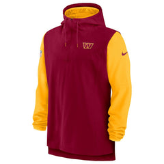 Washington Commanders Sideline Player Quarter-Zip Hoodie - Burgundy/Gold cheap