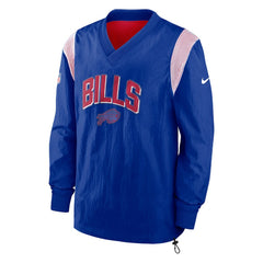 Buffalo Bills Sideline Athletic Stack V-Neck Pullover Windshirt Jacket - Royal online