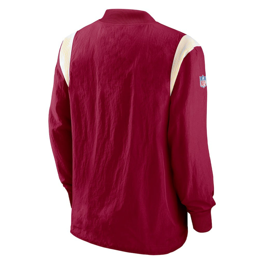 Washington Commanders Sideline Athletic Stack V-Neck Pullover Windshirt Jacket - Burgundy for sale