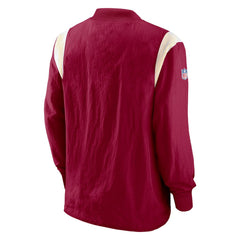 Washington Commanders Sideline Athletic Stack V-Neck Pullover Windshirt Jacket - Burgundy for sale
