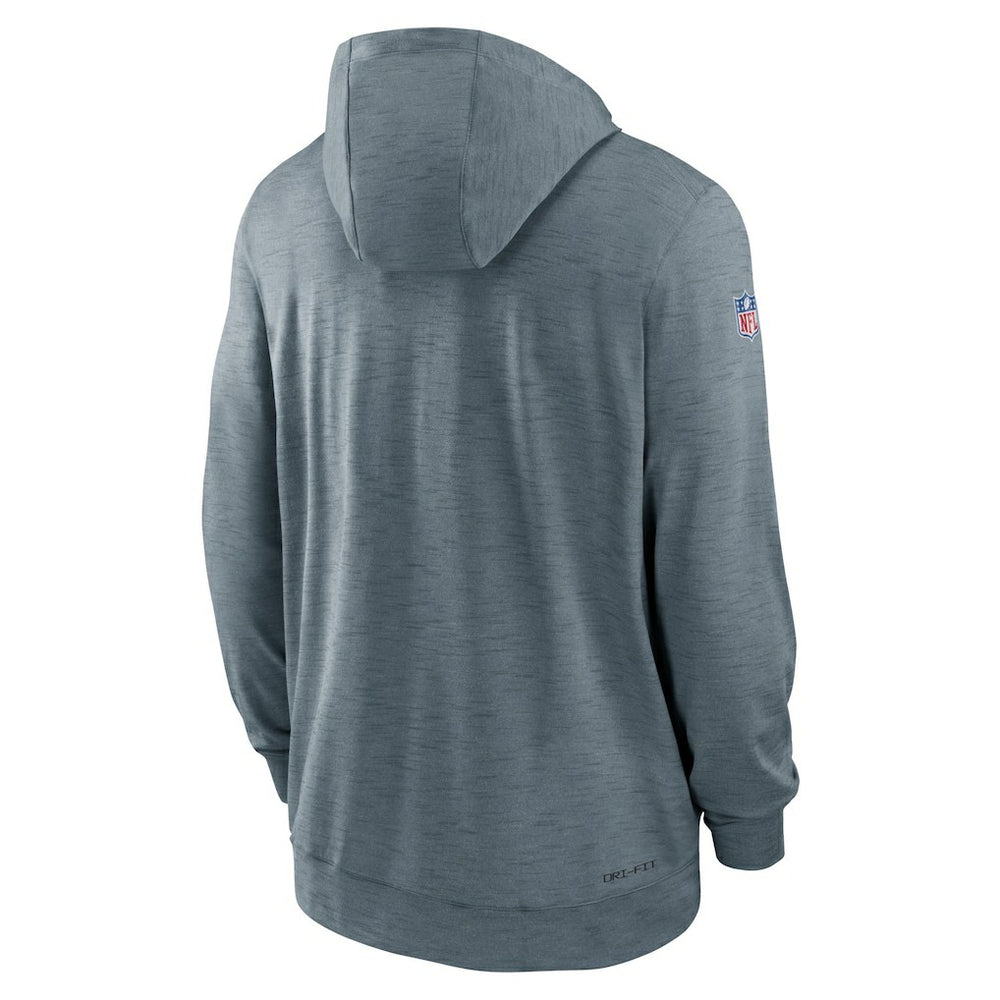 San Francisco 49ers Sideline Team Pop Full-Zip Hoodie Jacket - Heather Gray for sale