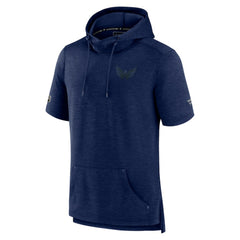 Washington Capitals Fanatics Authentic Pro Road Performance Short Sleeve Pullover Hoodie - Heather Navy Hoodies