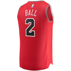 Lonzo Ball Chicago Bulls Fast Break Road Replica Jersey sale - Icon Editi- Red online