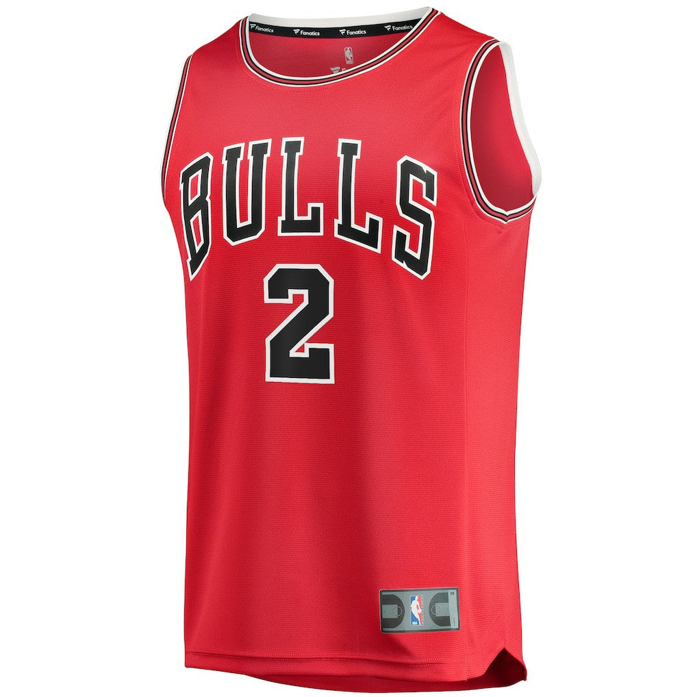 Lonzo Ball Chicago Bulls Youth Fast Break Road Replica Jersey sale - Icon Editi- Red cheap