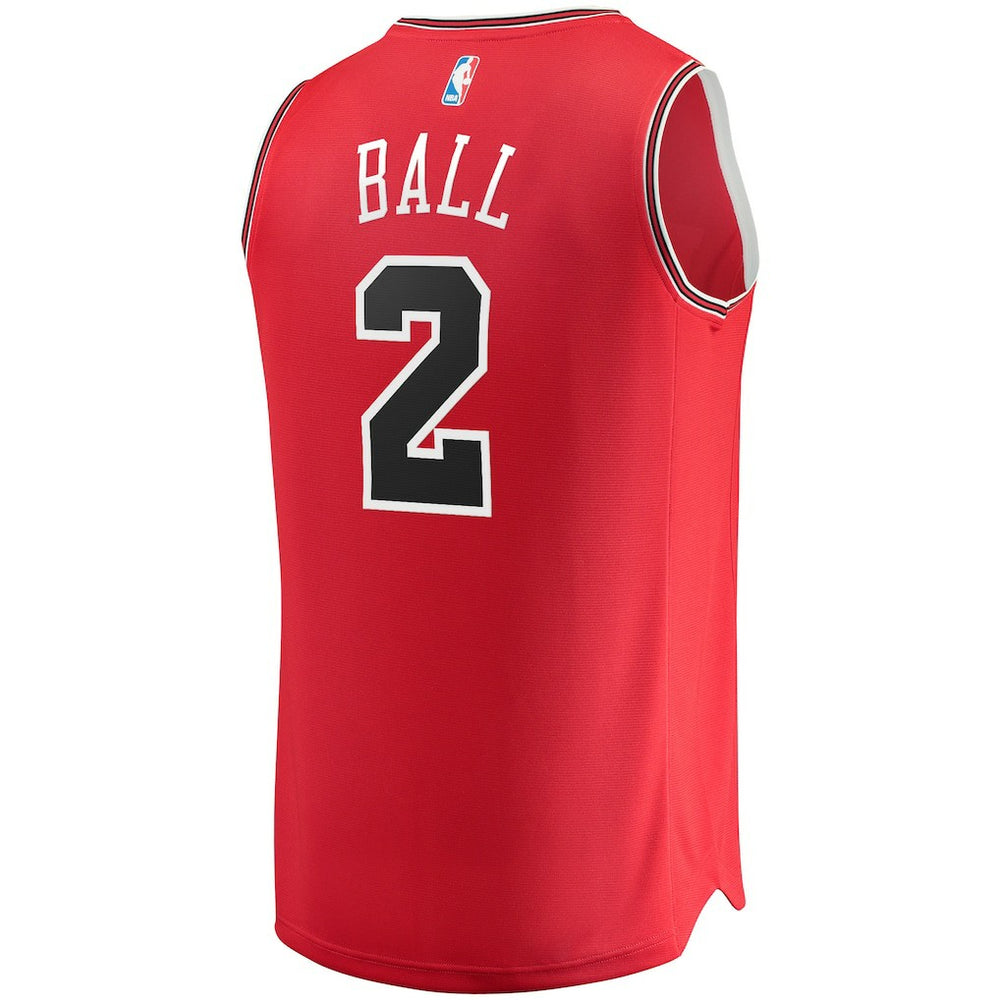 Lonzo Ball Chicago Bulls Youth Fast Break Road Replica Jersey sale - Icon Editi- Red cheap