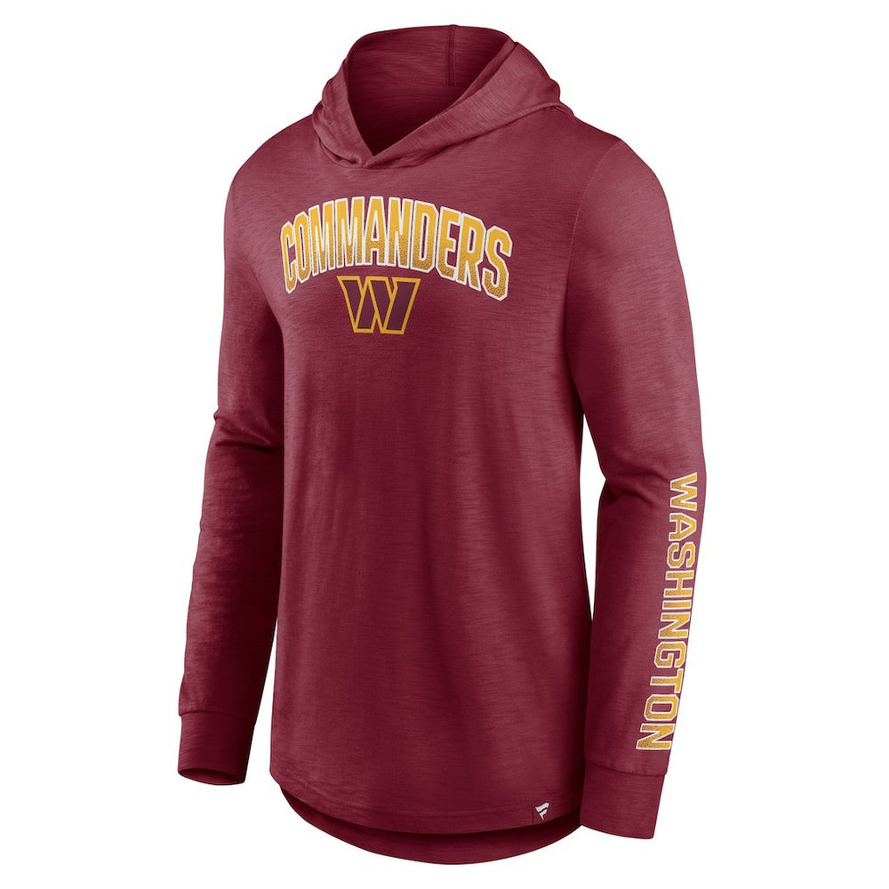 Washington Commanders Front Runner Long Sleeve Hooded T-Shirt - Burgundy cheap