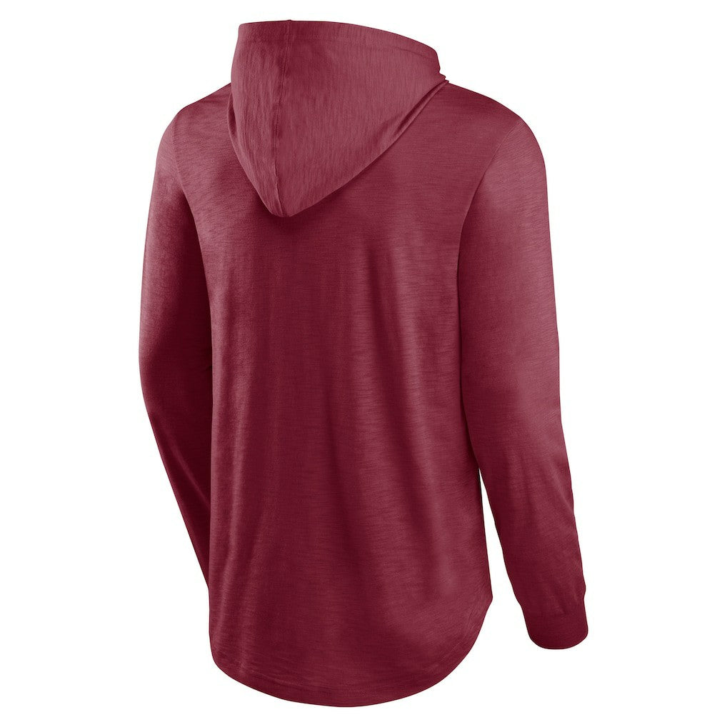 Washington Commanders Front Runner Long Sleeve Hooded T-Shirt - Burgundy cheap