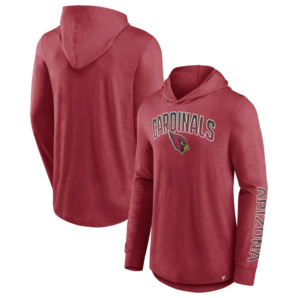 Arizona Cardinals Front Runner Long Sleeve Hooded T-Shirt - Cardinal outlet