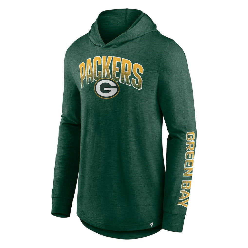Green Bay Packers Front Runner Long Sleeve Hooded T-Shirt - Green discount