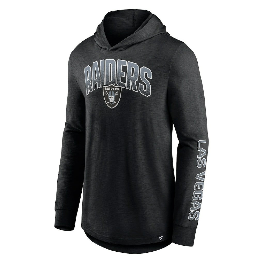 Las Vegas Raiders Front Runner Long Sleeve Hooded T-Shirt - Black sale