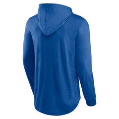 New England Patriots Front Runner Long Sleeve Hooded T-Shirt - Royal on sale