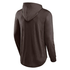 Cleveland Browns Front Runner Long Sleeve Hooded T-Shirt - Brown discount