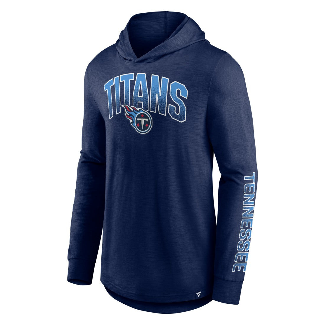 Tennessee Titans Front Runner Long Sleeve Hooded T-Shirt - Navy cheap