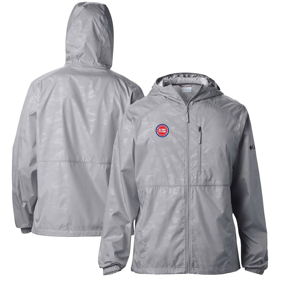 Detroit Pistons Camo Flash Forward Full-Zip Windbreaker Jacket sale - Gray on sale