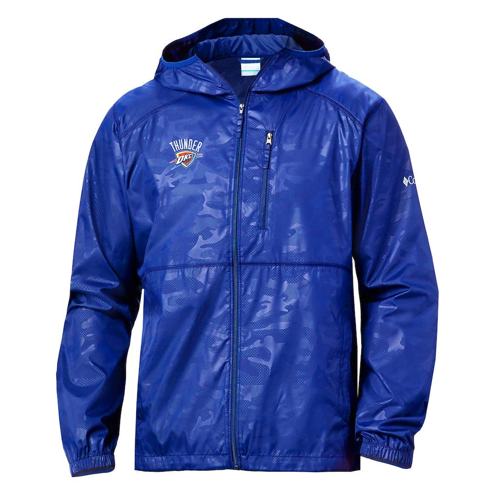Oklahoma City Thunder Camo Flash Forward Full-Zip Windbreaker Jacket - Blue discount