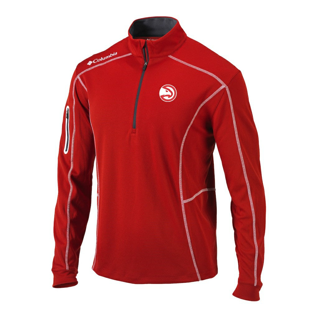 Atlanta Hawks Shotgun Quarter-Zip Pullover Jacket - Red discount