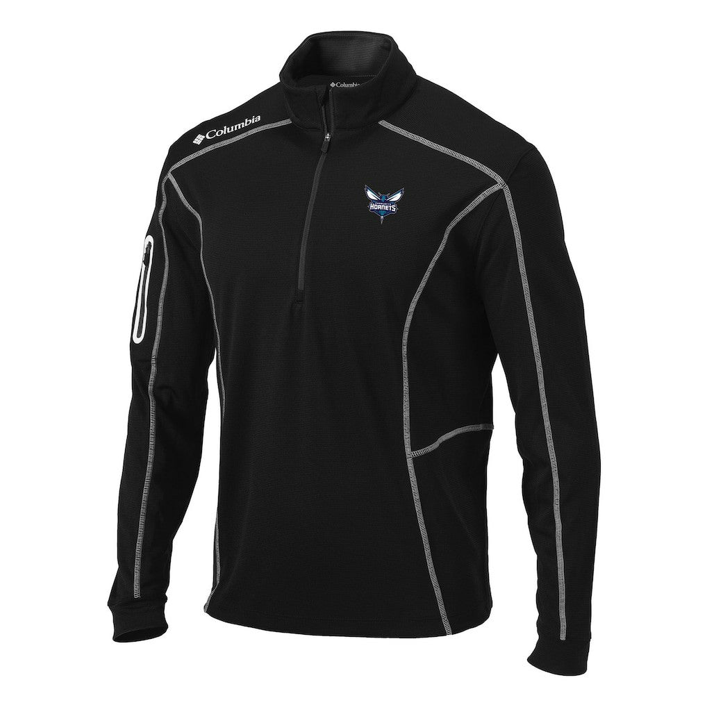 Charlotte Hornets Team Shotgun Quarter-Zip Pullover Jacket - Black for sale