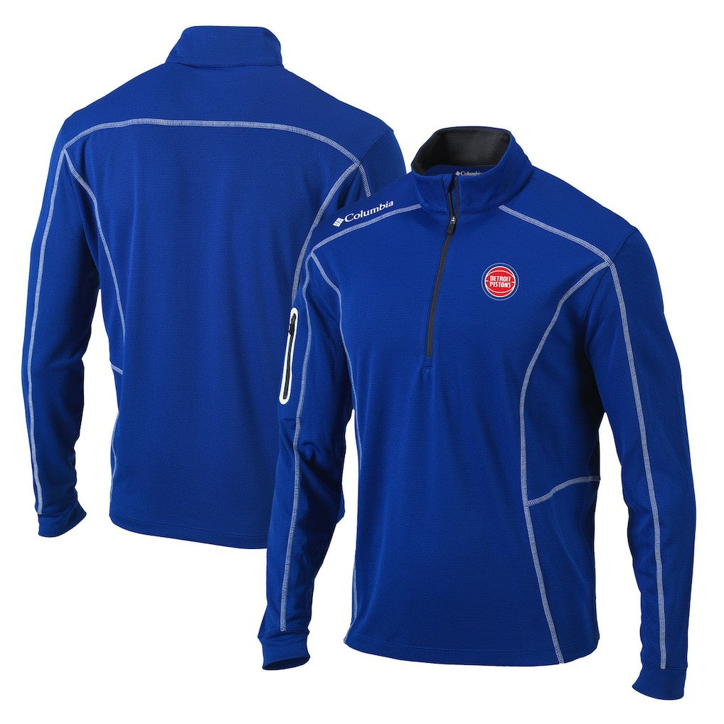 Detroit Pistons Shotgun Quarter-Zip Pullover Jacket sale - Blue online