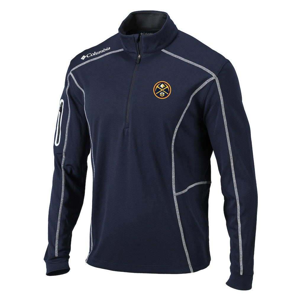 Denver Nuggets Shotgun Quarter-Zip Pullover Jacket sale - Navy cheap