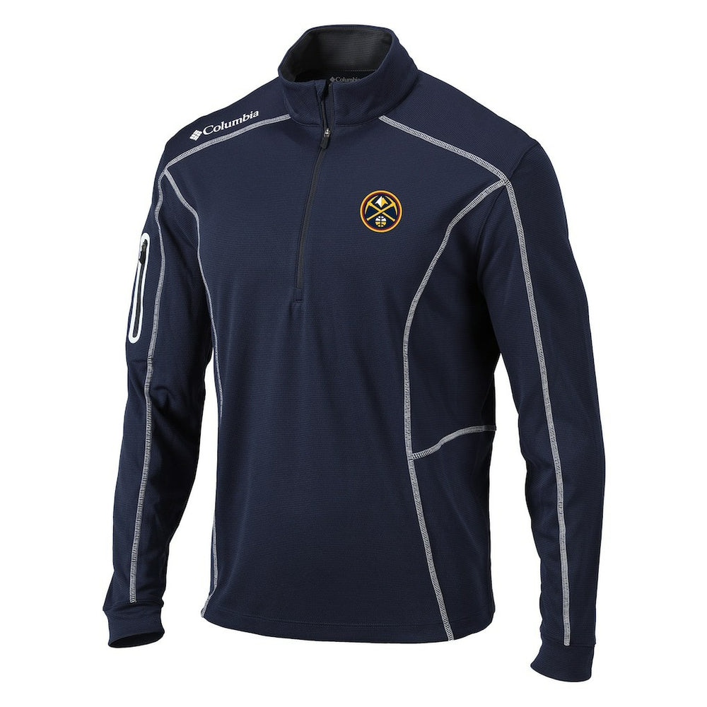 Denver Nuggets Shotgun Quarter-Zip Pullover Jacket sale - Navy cheap
