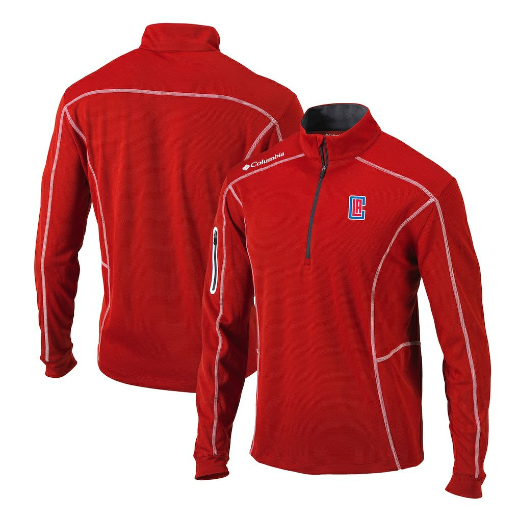 LA Clippers Shotgun Quarter-Zip Pullover Jacket - Red shop