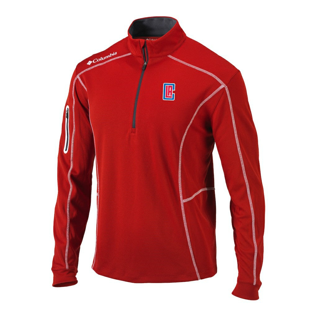 LA Clippers Shotgun Quarter-Zip Pullover Jacket - Red shop