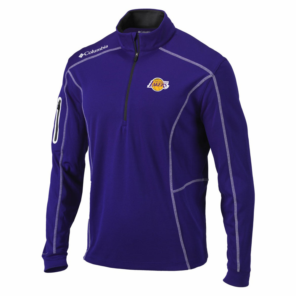 Los Angeles Lakers Shotgun Quarter-Zip Pullover Jacket - Purple outlet