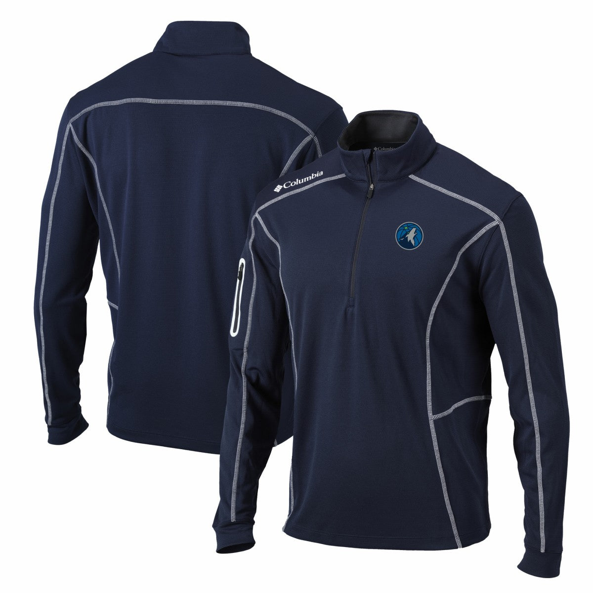 Minnesota Timberwolves Shotgun Quarter-Zip Pullover Jacket - Navy online
