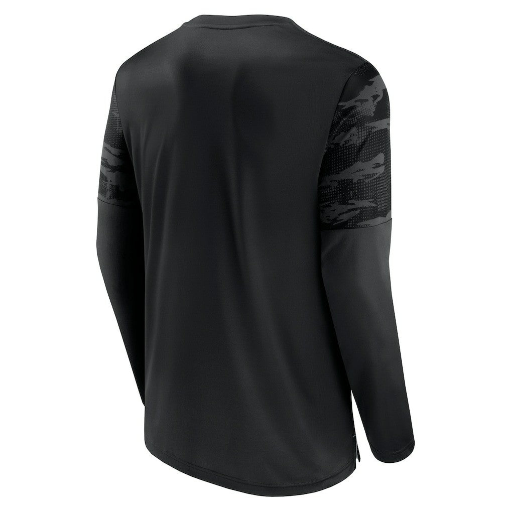 Las Vegas Raiders Square Off Long Sleeve T-Shirt - Black/Silver outlet