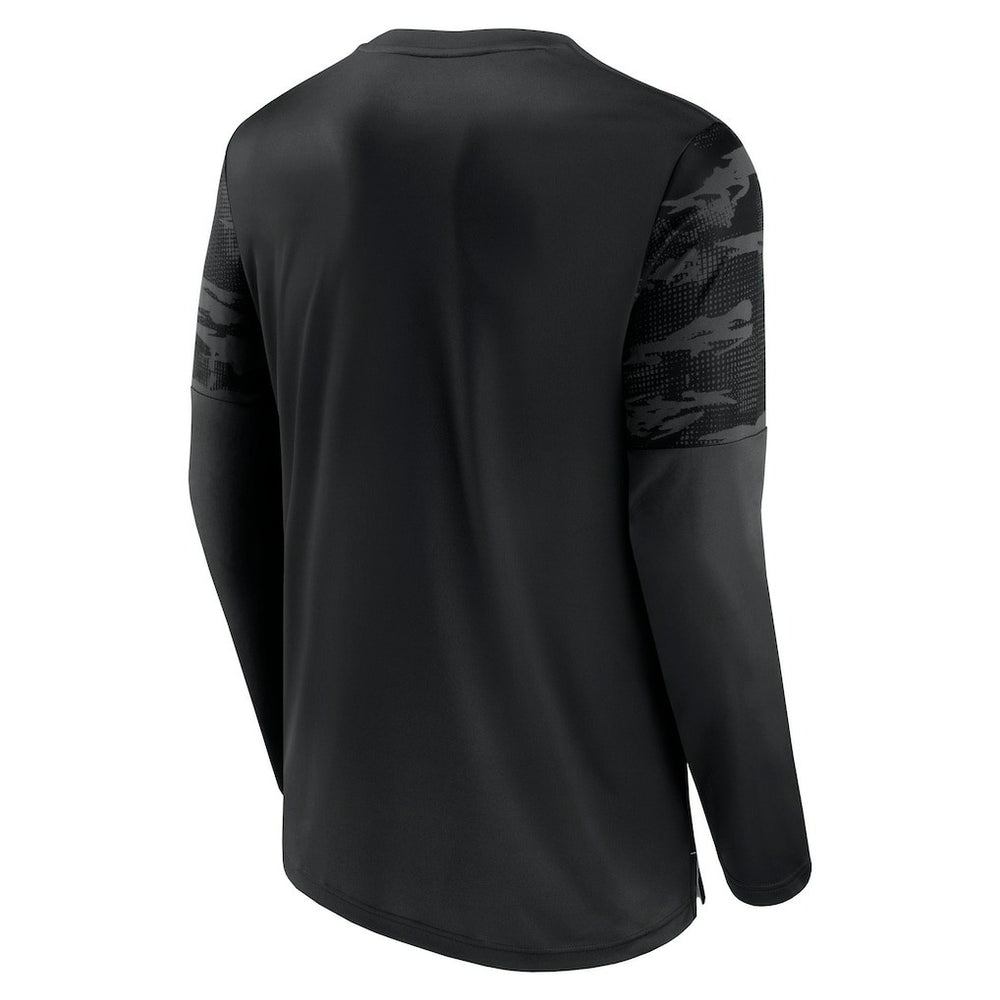 Las Vegas Raiders Square Off Long Sleeve T-Shirt - Black/Silver outlet