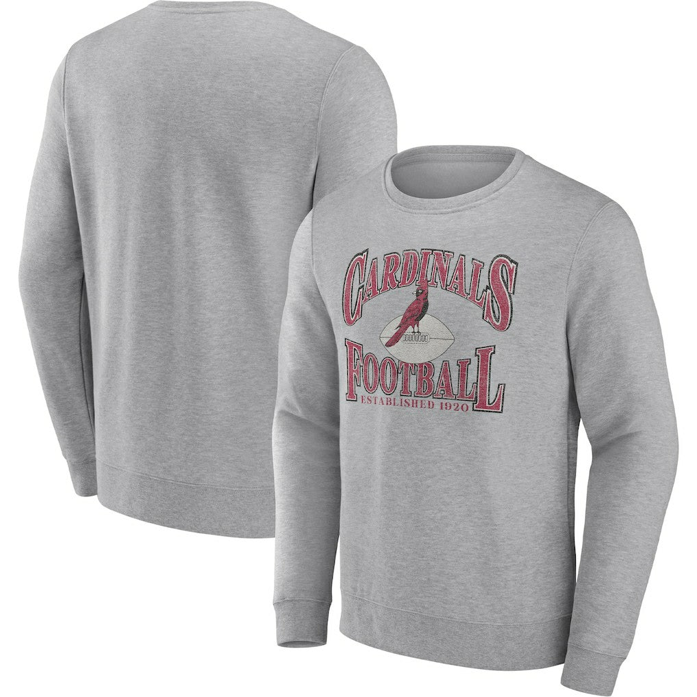Arizona Cardinals Playability Pullover Sweatshirt - Heathered Charcoal online