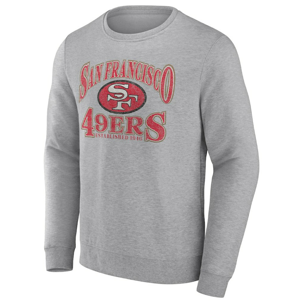 San Francisco 49ers Playability Pullover Sweatshirt - Heathered Charcoal sale