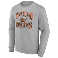 Cleveland Browns Playability Pullover Sweatshirt - Heathered Gray discount