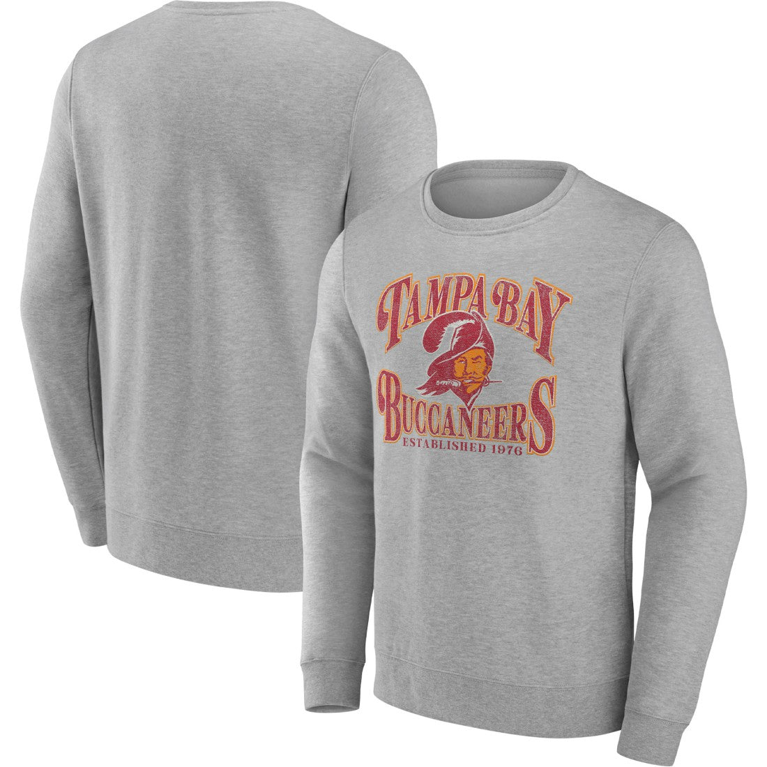 Tampa Bay Buccaneers Playability Pullover Sweatshirt - Heathered Charcoal sale