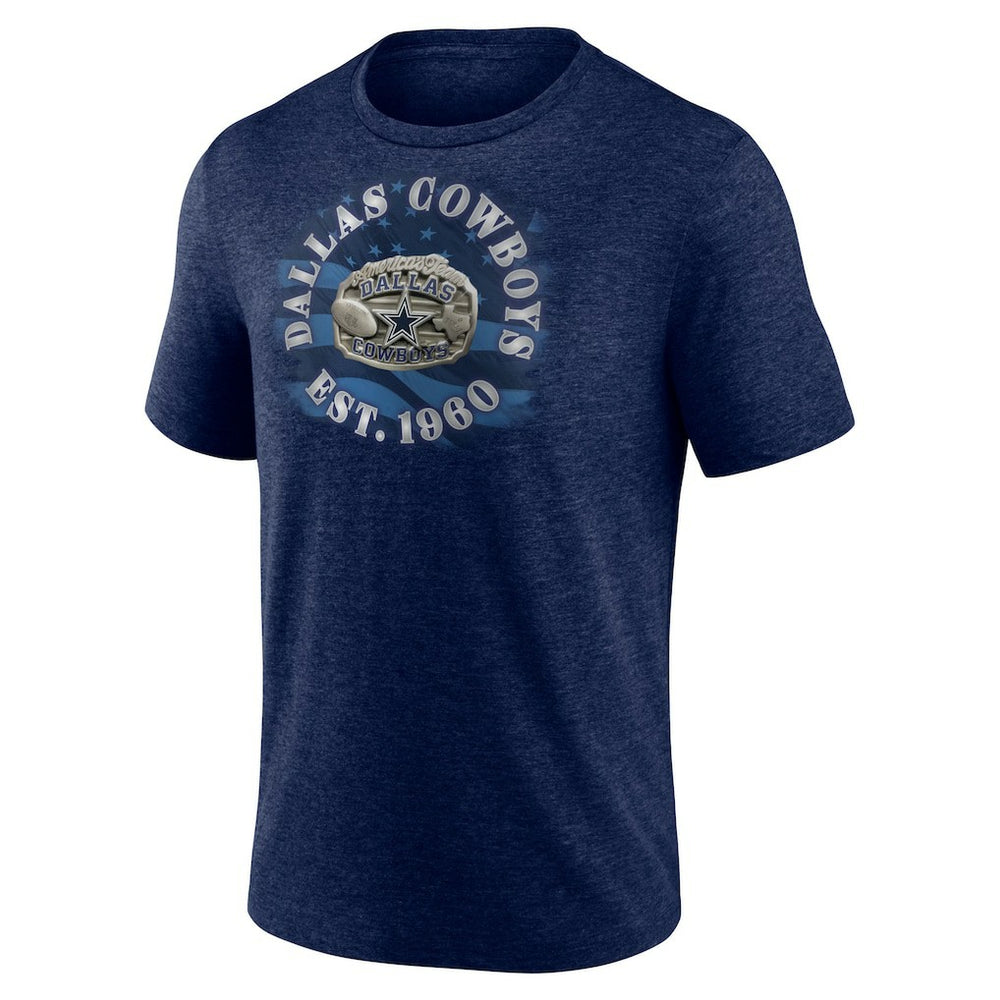 Dallas Cowboys Sporting Chance Tri-Blend T-Shirt - Heathered Navy discount