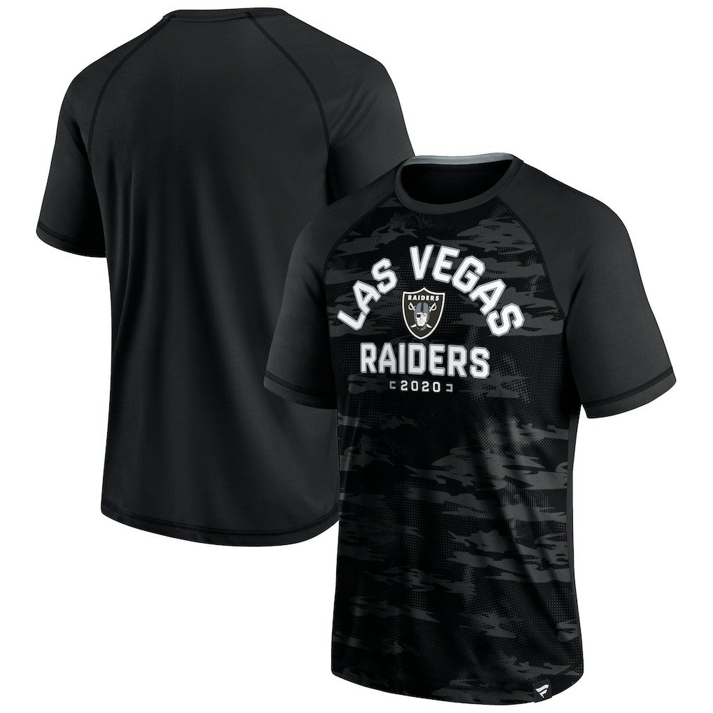 Las Vegas Raiders Hail Mary Raglan T-Shirt - Black for sale