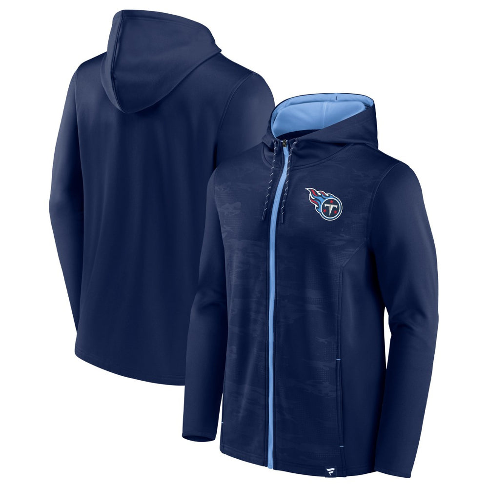 Tennessee Titans Ball Carrier Full-Zip Hoodie - Navy/Light Blue for sale