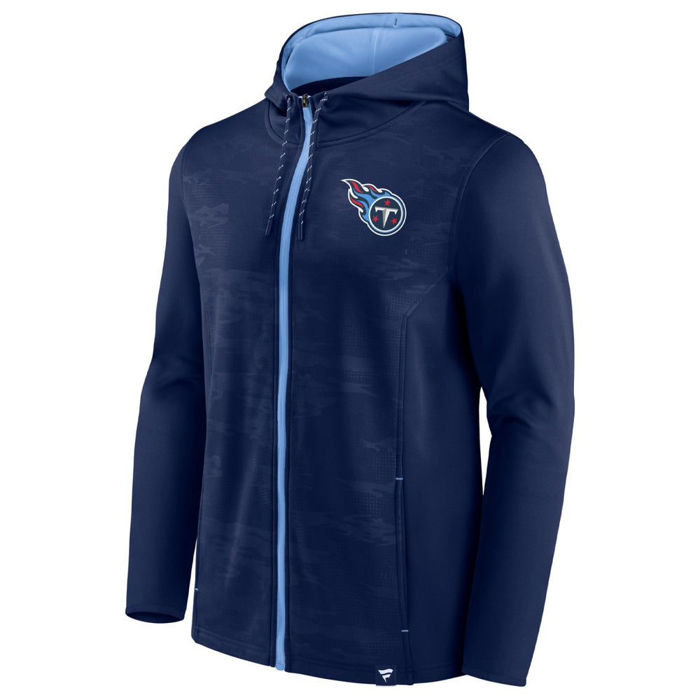 Tennessee Titans Ball Carrier Full-Zip Hoodie - Navy/Light Blue for sale