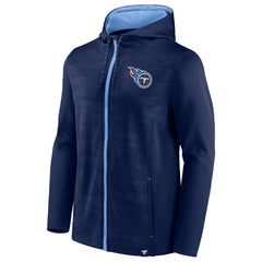 Tennessee Titans Ball Carrier Full-Zip Hoodie - Navy/Light Blue for sale