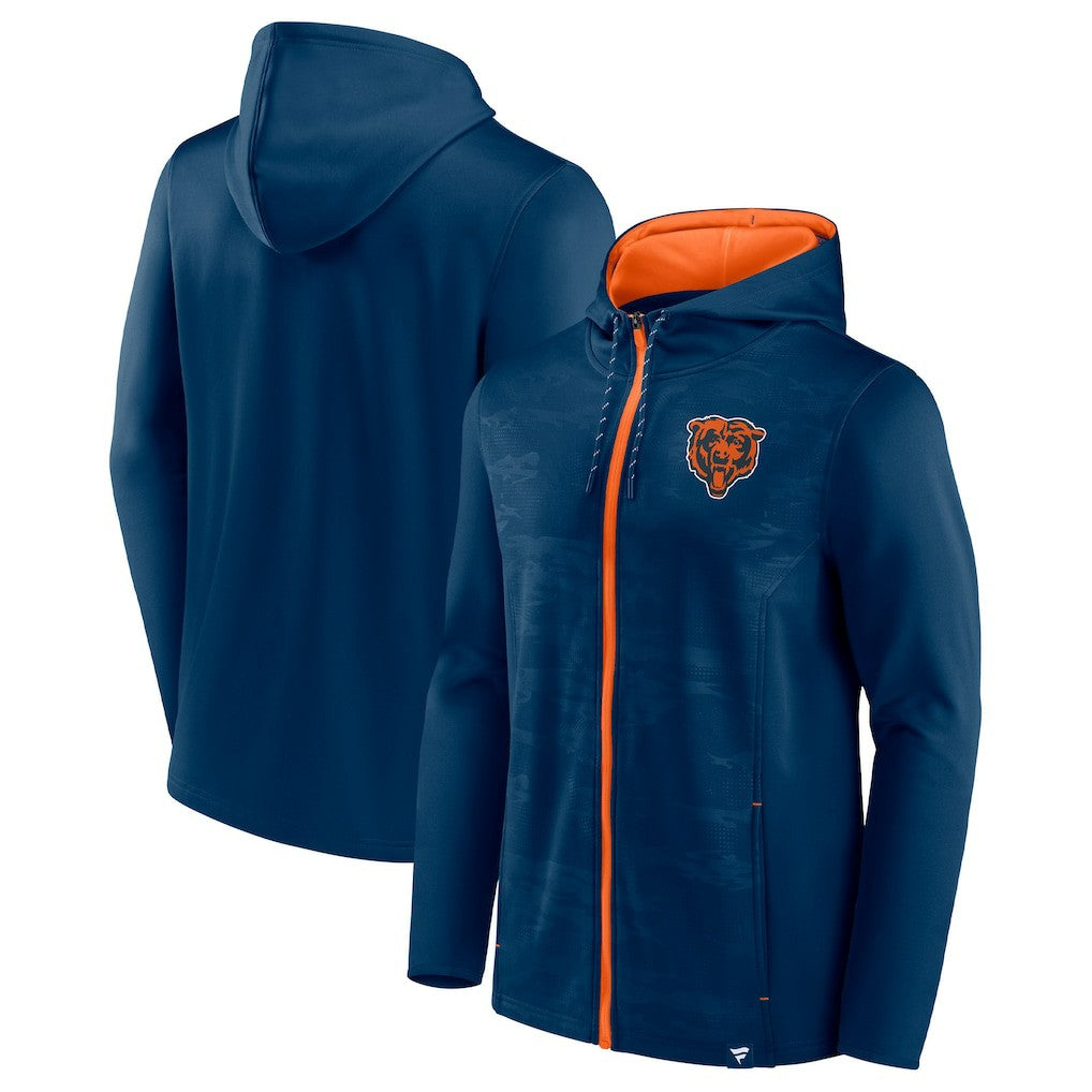 Chicago Bears Ball Carrier Full-Zip Hoodie - Navy outlet
