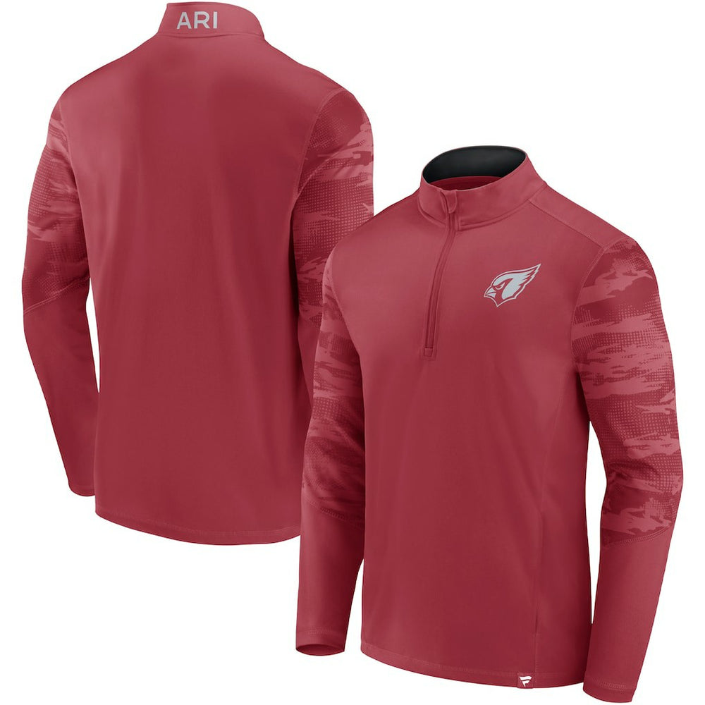 Arizona Cardinals Ringer Quarter-Zip Jacket - Cardinal outlet
